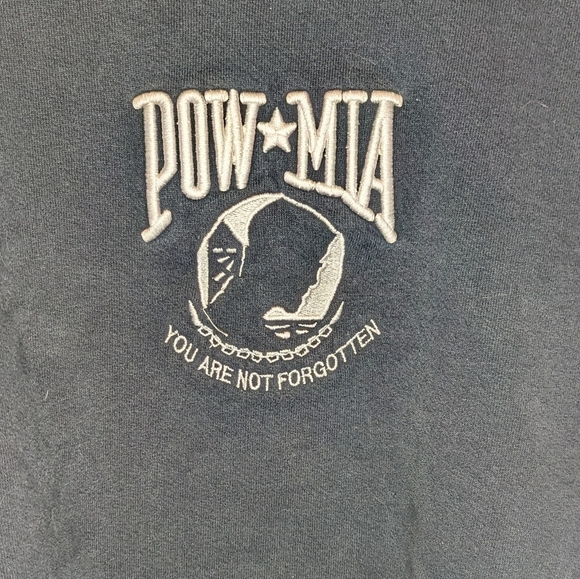Vintage POW MIA Veterans Crewneck Mens XL - Picture 3 of 3